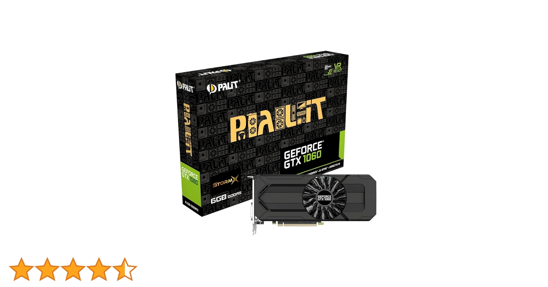 Amazon | Palit NVIDIA GeForce GTX1060 6GB StormX(Dual-Link
